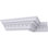 Endurathane BulwarkDentil and Rope Crown Moulding, 3 1/2"H x 3 7/8"P x 5 1/8"F x 94 1/2"L, (1 3/8" Repeat), Factory Primed