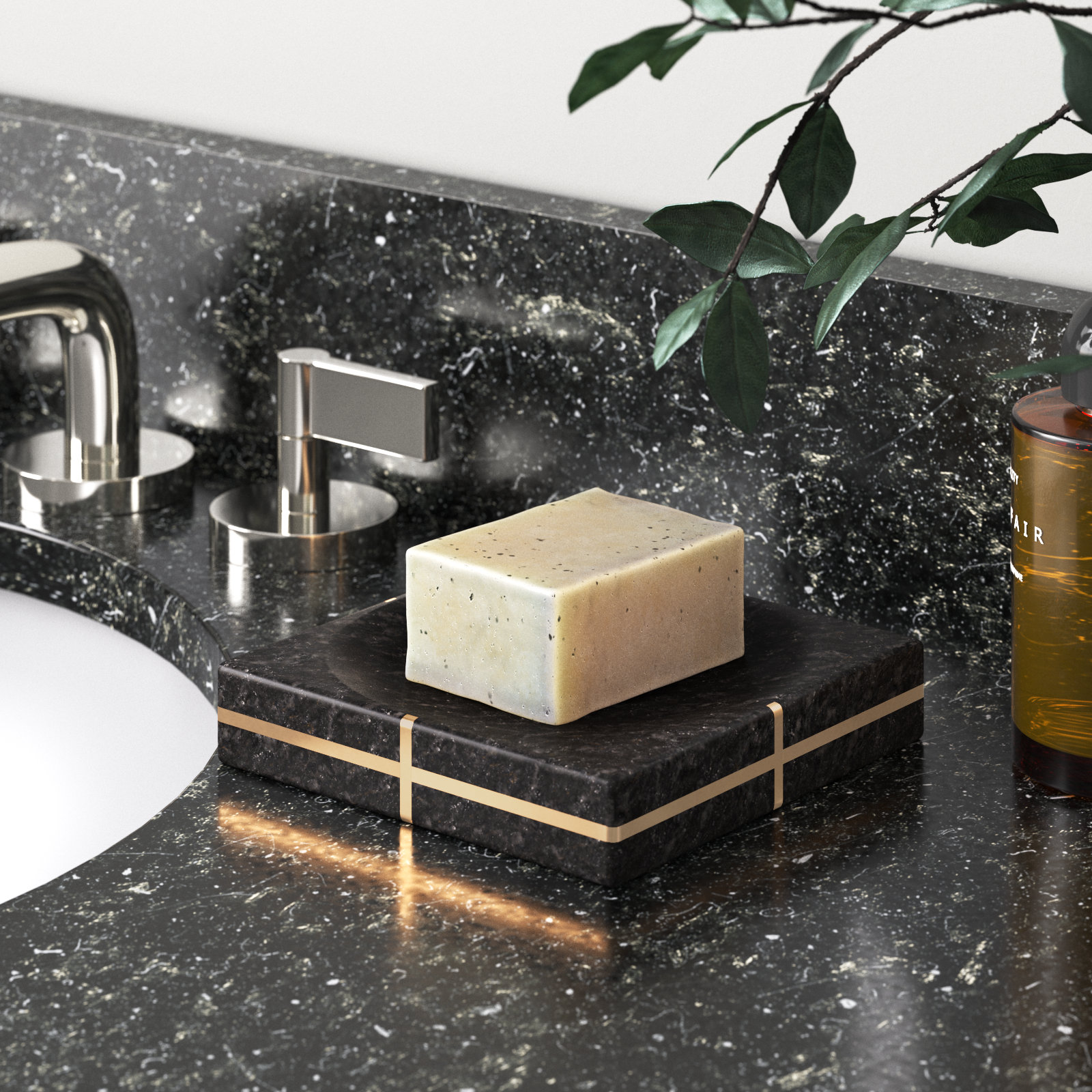 Nyota Marble Soap Dish
