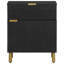 Ahlijah 50cm W Brass Bedside Table