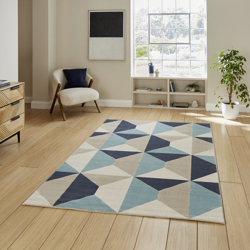 Hayly Geometric Area Rug, Rectangle 120 x 170 cm