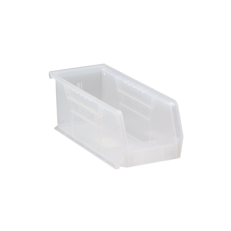  QUS224CL Ensemble de 12 bacs de rangement ultra-résistants empilables et suspendus L 11 po x l 5 po x H 4 po, Clear