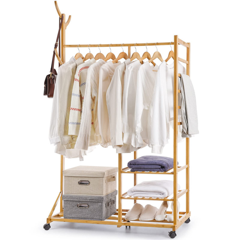 Coren 100 cm Rolling Clothes Rack