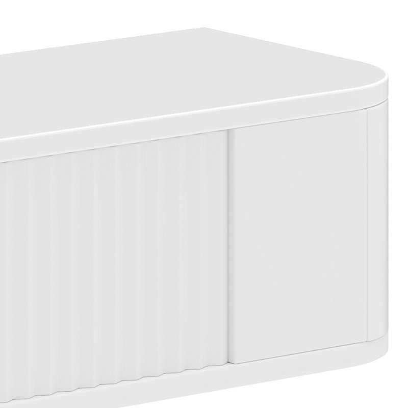 Wall Muonted TV Stand, 20cm H x 140cm L x 20cm W, White