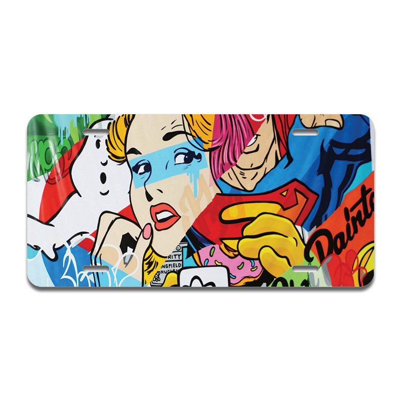 Cadre de plaque en aluminium