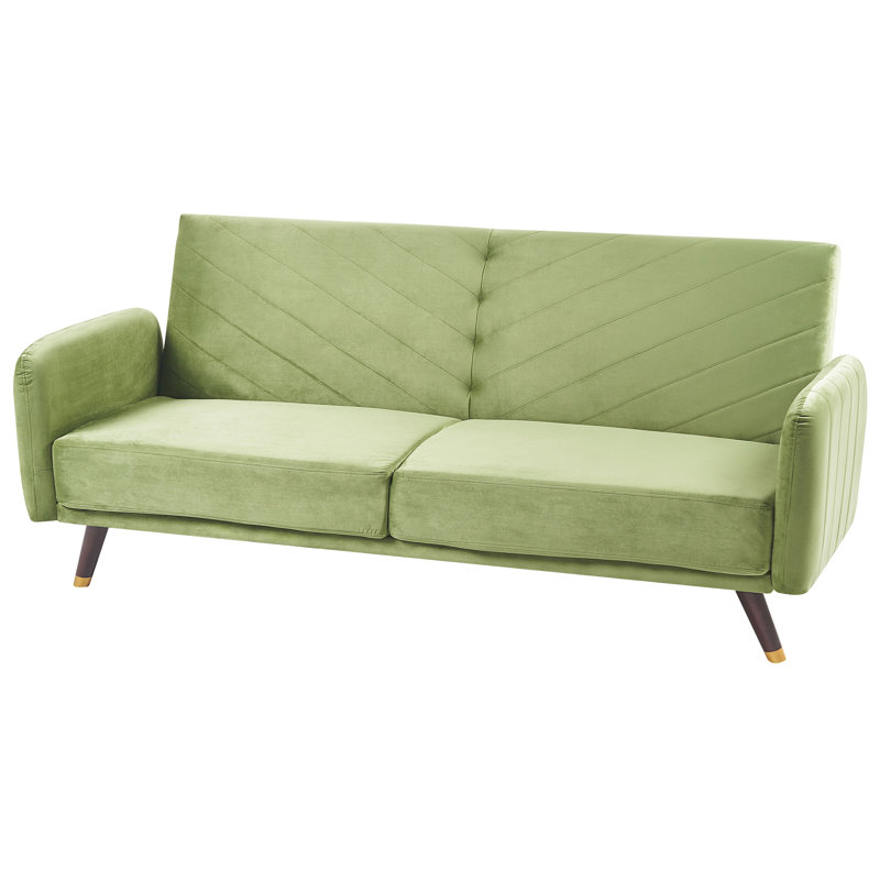 Sinead 3 Seater Velvet Sleeper, Olive Green