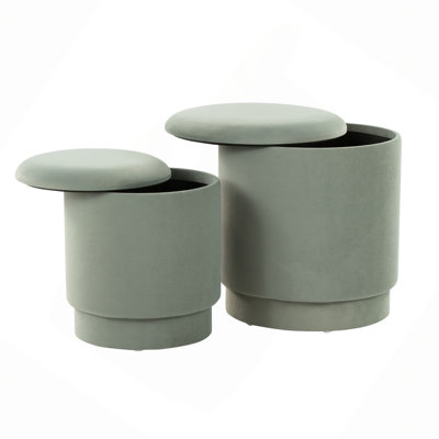 Ensemble de repose-pieds en velours