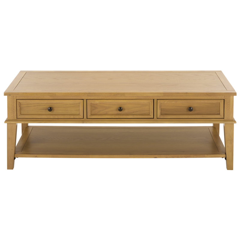 Samira Coffee Table with Storage, Natural