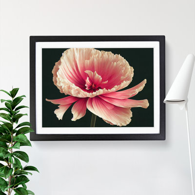 XH1022-7282X Radiant Carnation Flower 1 Piece Single Picture Frame Wall Art