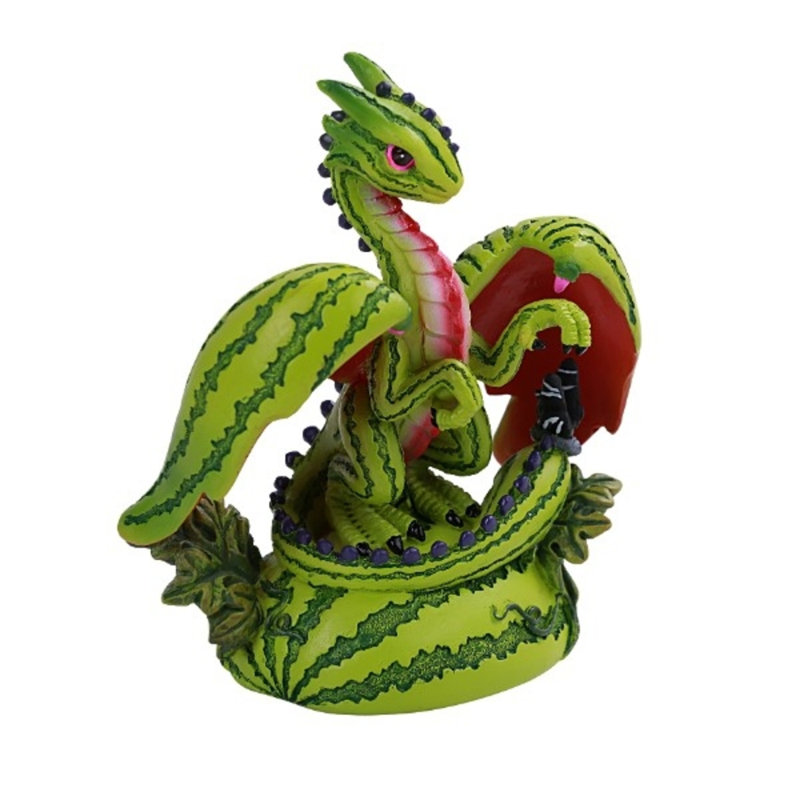 Figurine décorative en résine de dragon pt watermelon
