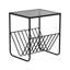 Forsee Glass Top Frame End Table