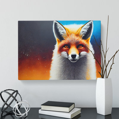 Welcoming Fox - Wrapped Canvas