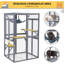 Abri pour chat extérieur Catio, abri pour chat en bois, cage pour chat avec 3 plateformes pour patio intérieur