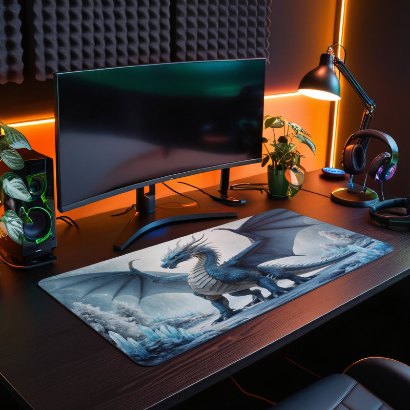 Polyester Desk Pad, 23.6x13.8