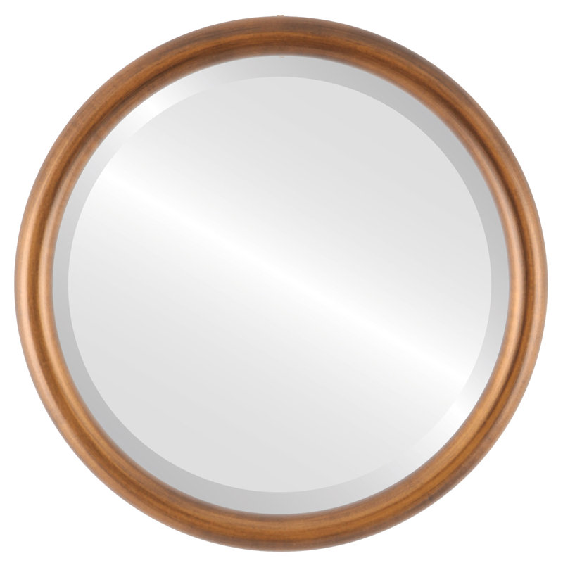 Miroir d'appoint Rowles, H 15 po x l 15 po, Coucher de soleil doré