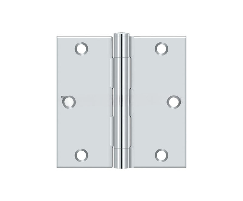 Steel Hinge, Polished Chrome