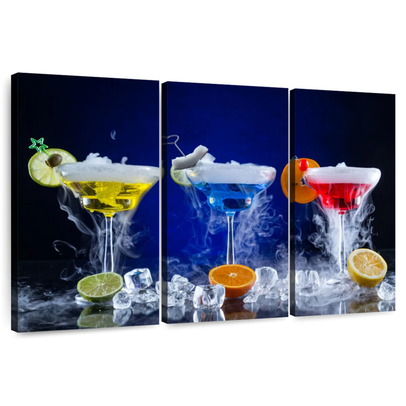 Yarlin Frosty Martini Cocktails, 28" H x 45" W