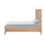Lit double style Style avec tête de lit en chêne naturel et bois massif
