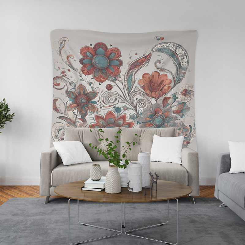 Tapisserie murale, H 80 po x l 68 po