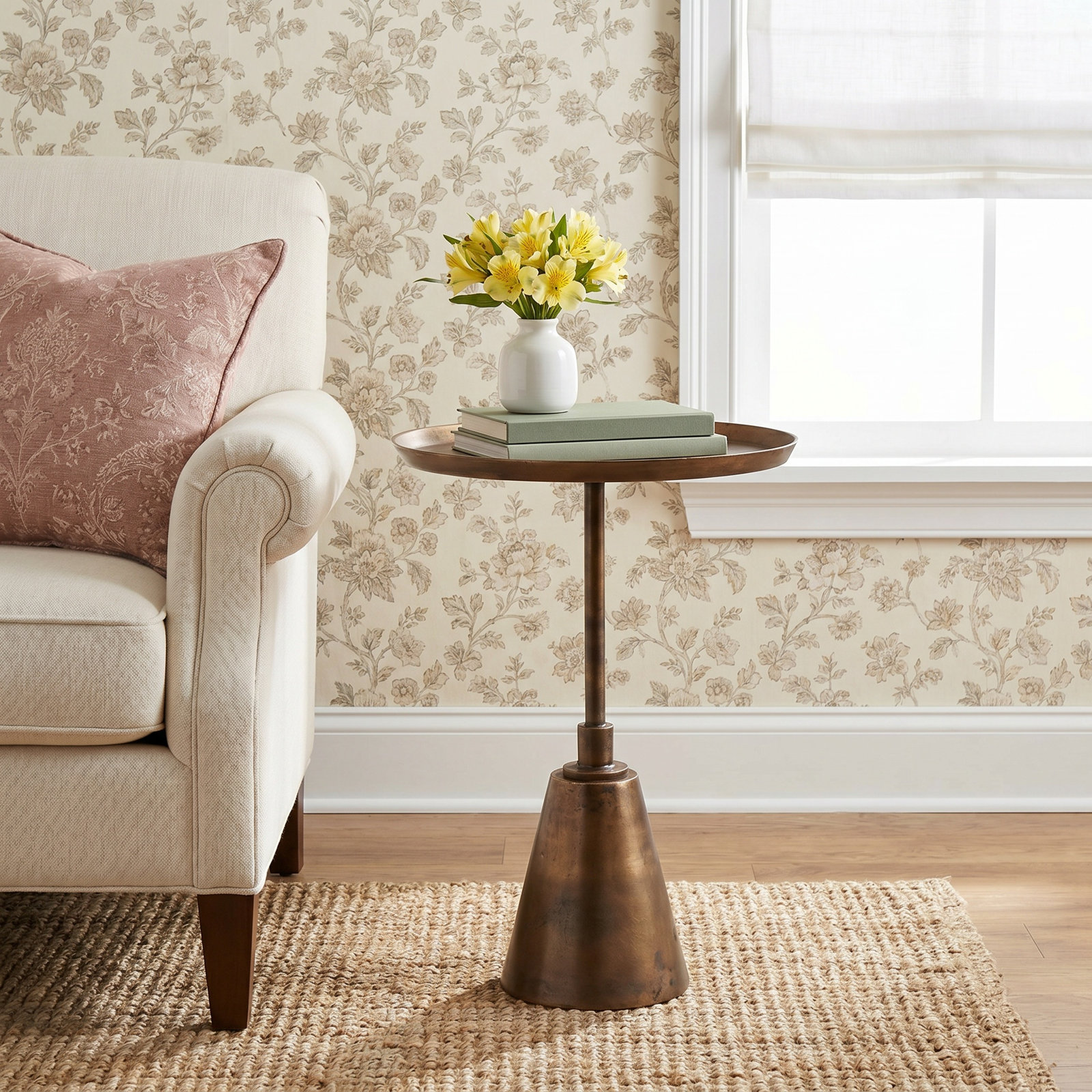Leah End Table, 22" H x 16" W x 16" D