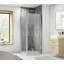 Pacific 760mm 750mm W x 1850mm H Hinged Semi-Frameless Shower Door with Clear Glass