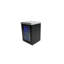 Mont Alpi MASFM-BSS 2.7 Cubic Ft. Black Stainless Steel Outdoor Rated Wine Cooler Lockable Compact Refrigerator Fridge Cabinet Module with Granite Countertop & Blue LED Lighting