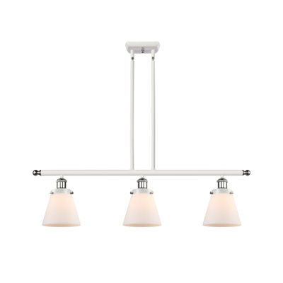 Luminaire suspendu linéaire à 3 lumières pour îlot de cuisine Aliyanna