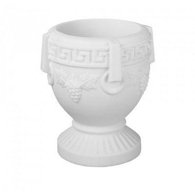 10 Inch Grecian Floral Urn Indoor/Outdoor Polyethylene Commercial-Grade Plastic