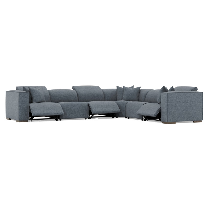 6-Piece Bliss Fabric Power Motion Sectional