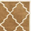 Tapis brun en laine touffeté à la main à motif géométrique Carolene-1093619894