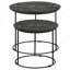 Matte Black 2-Piece Nesting Table.