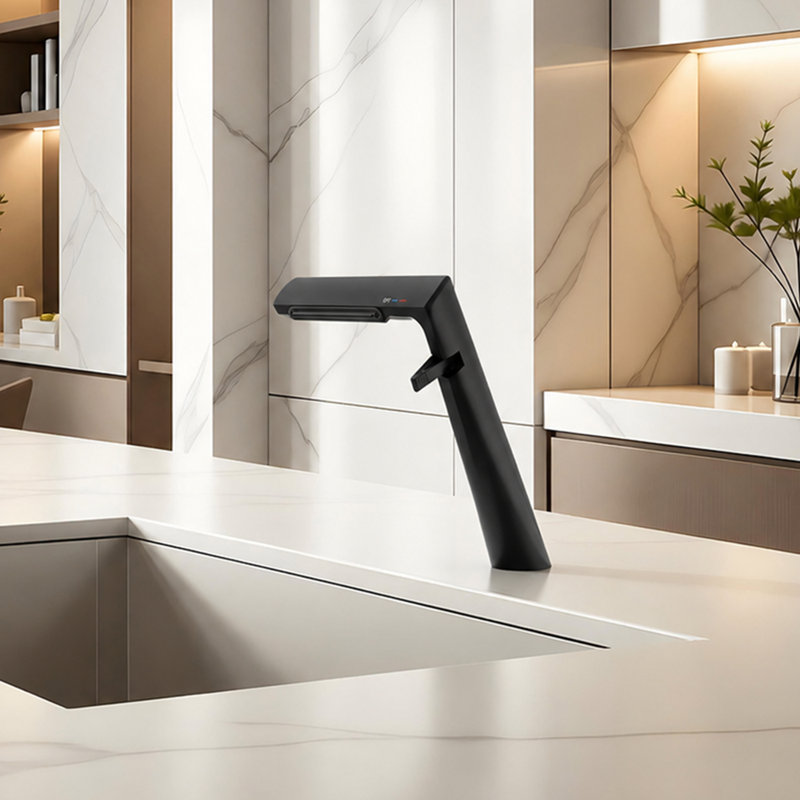 Single-Hole Single-Handle Bathroom Faucet, Matte Black