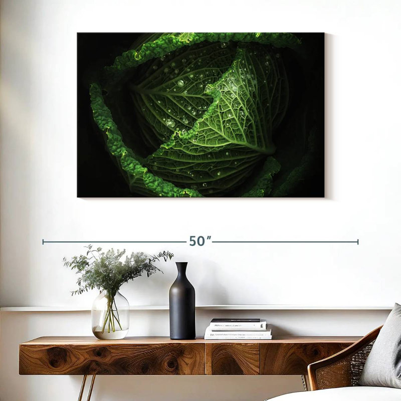 Yarlin Cabbage, 26" H x 39" W