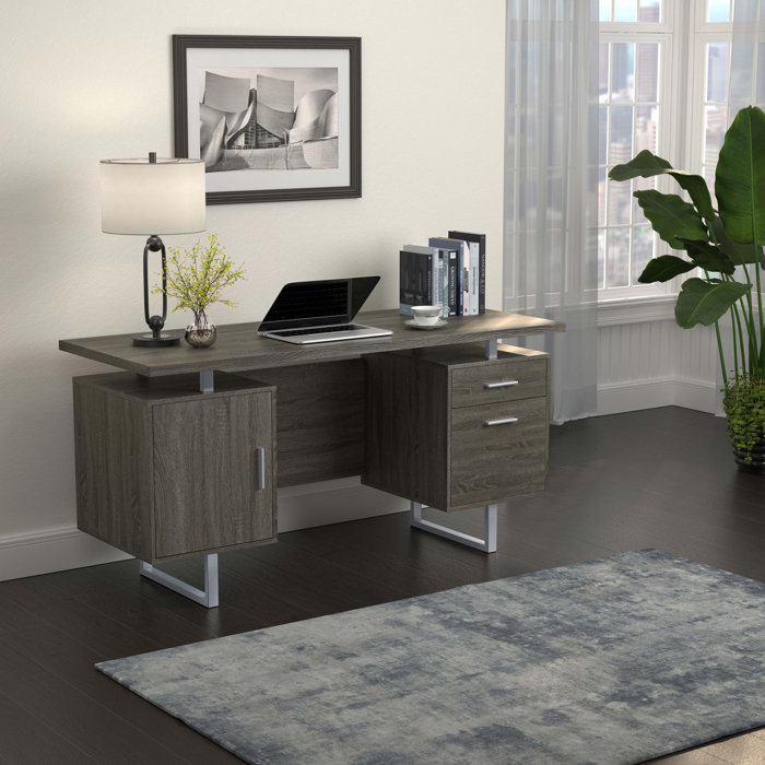 Ebern Designs Knowlton Executive Desk & Reviews | Wayfair