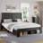 Gambrill Wood Platform Bed Frame,Noise Free,No Box Spring Needed,Large Under Bed Storage-74112609-122101440