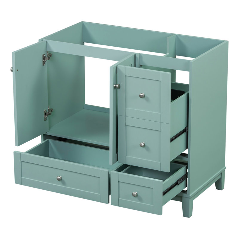 Base de meuble-lavabo simple 17,5 po seulement, Vert