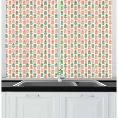Geometric Tailored Kitchen Curtain