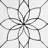 18"H Clear Floral Glass Window Panel