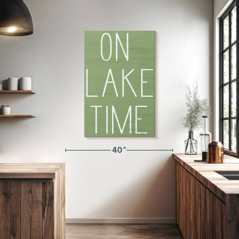 Tergel On Lake Time, 39" H x 26" W