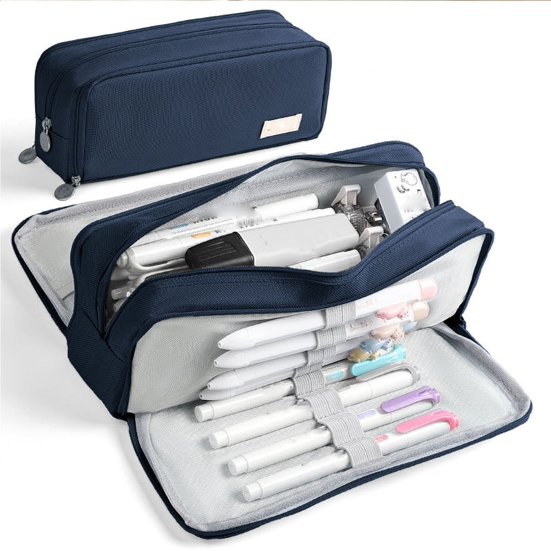 Trousse à crayons Oxford, Navy
