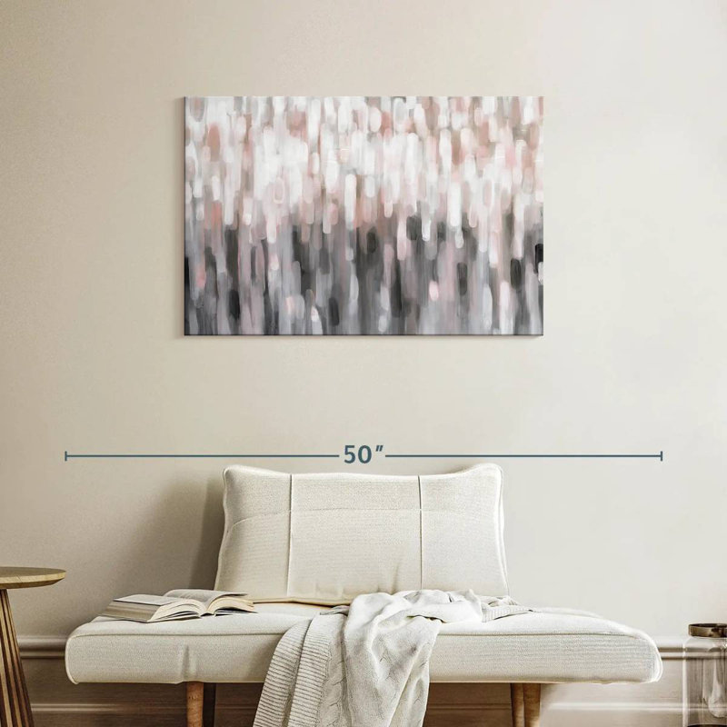 Avery Blushing Strokes, 24" H x 36" W