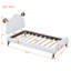 Lit plateforme tapissier avec tête de lit en forme de mouton-135654544-135654545