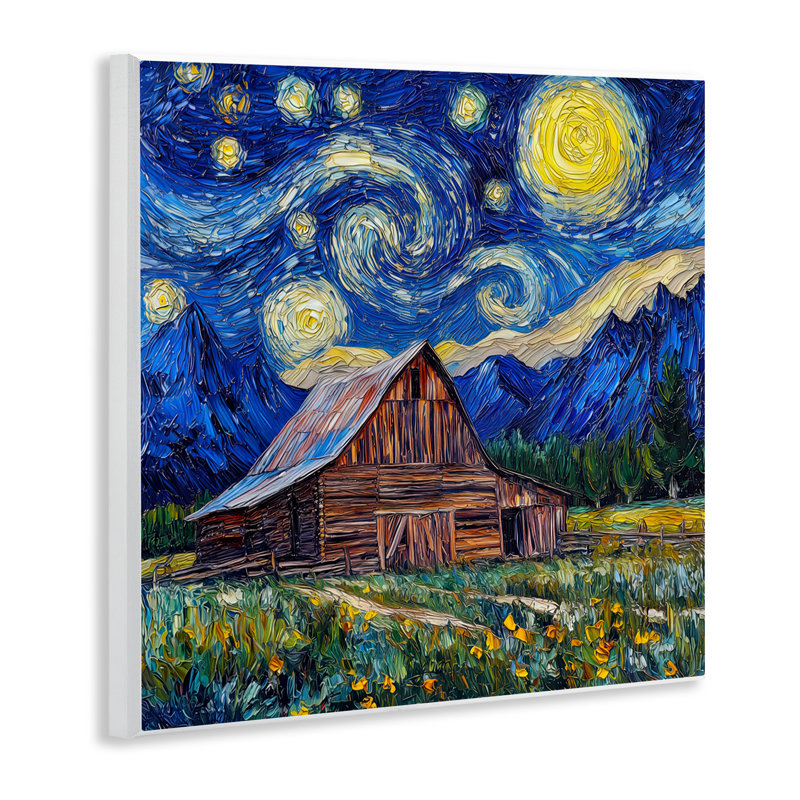 Plaque murale Grand Teton in Post Impressionist Style, design par Wumples