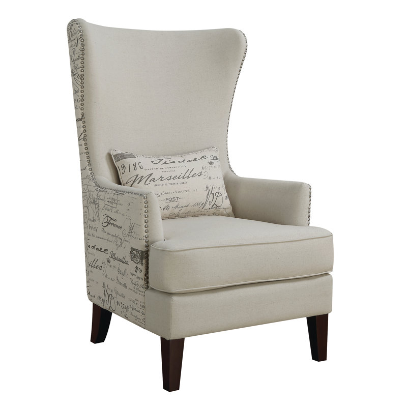 Fauteuil d'appoint Sonali, Polyester crème