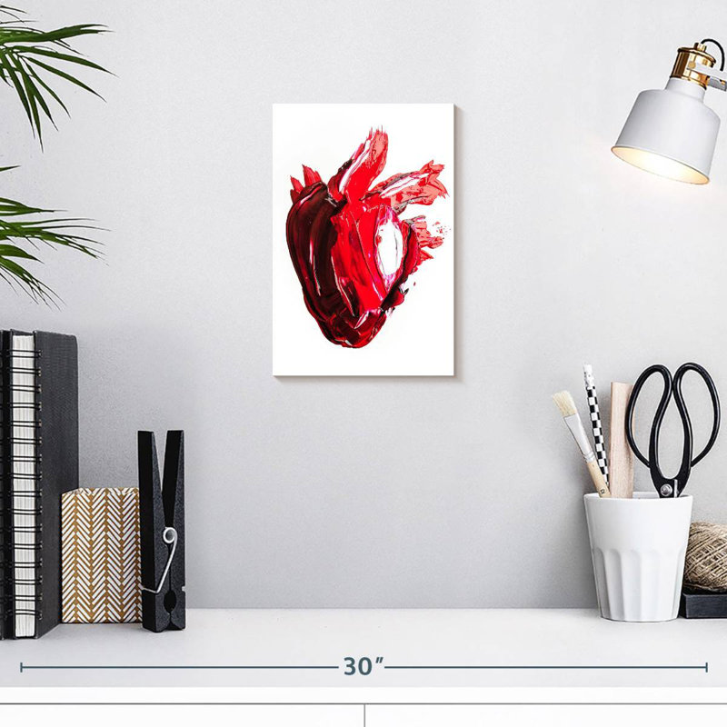 Kelan Abstract Human Heart, 12" H x 8" W