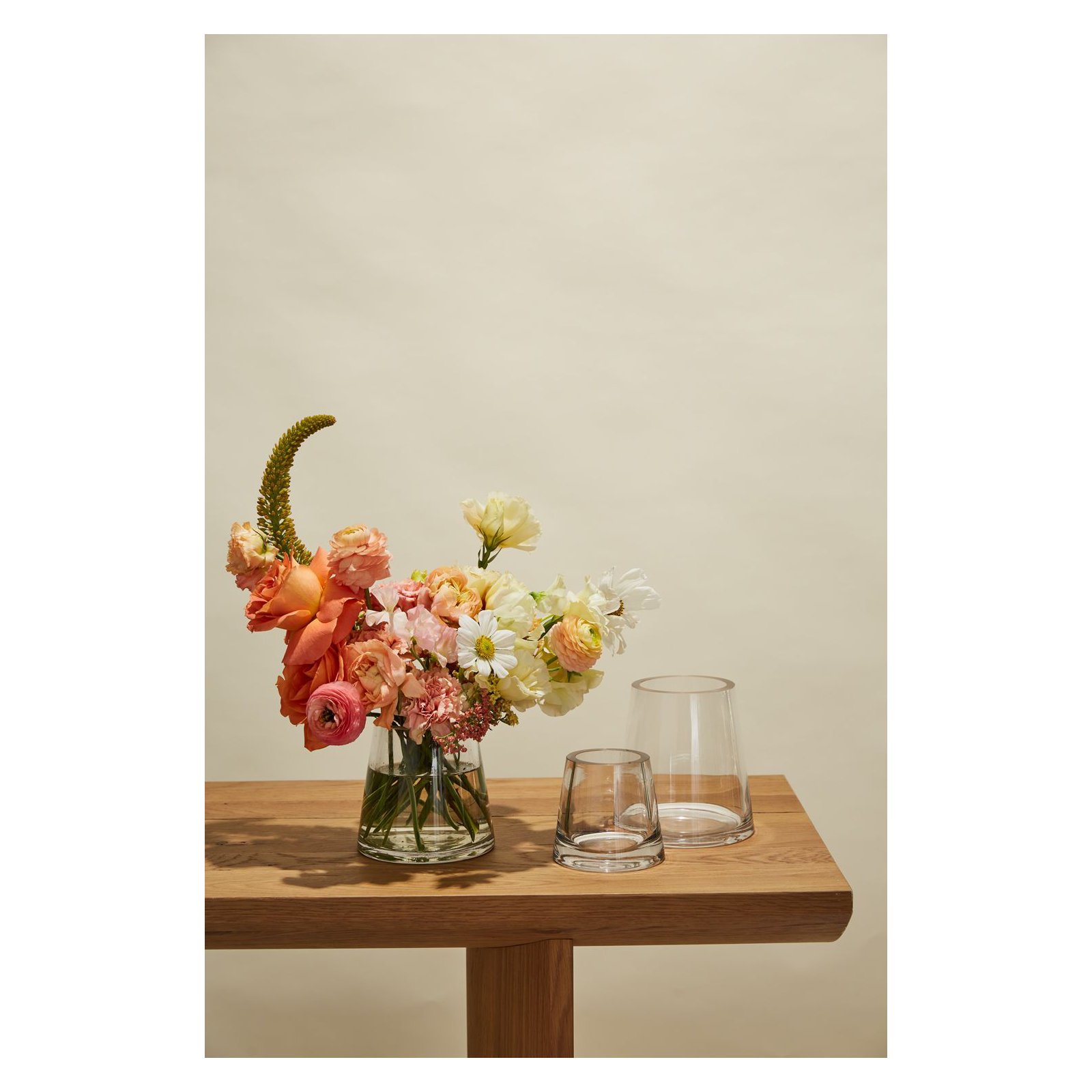 Handmade Glass Table Vase, 6" H x 5.7" W x 5.7" D