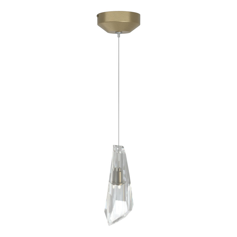 Luminaire suspendu 1 lumière Luma, Doré clair