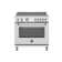 Master Series Bertazzoni 36" 5.9 Cubic Feet Induction Freestanding Range
