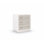 Clear 3 - Drawer Solid Wood Nightstand