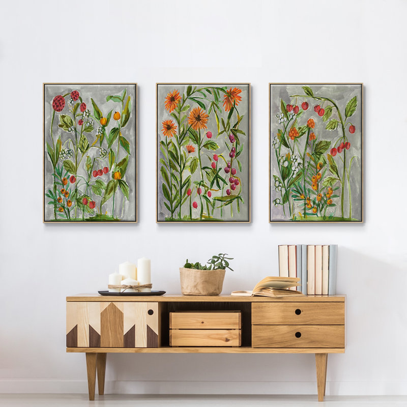 Dear Nature I, Cadre en bois naturel, H 27 po x l 54 po x P 2 po