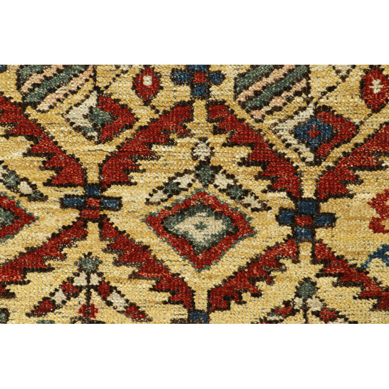 Rug & Kilim’S Caucasian Kuba Style Rug With Geometric Patterns
